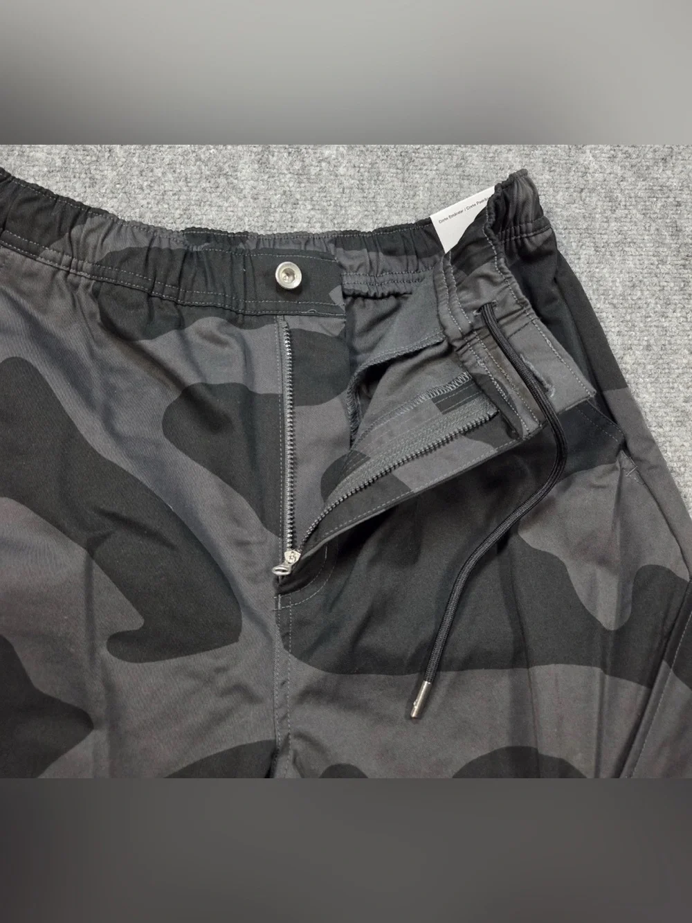 Jordan Men's Black & Gray Camo Cargo Pants Nike Air Jordan Chicago Trousers